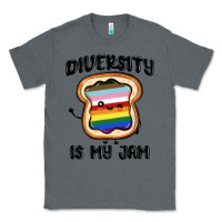 Charcoal Heather diversity is my jam Classic Tee - MaliasSmallBusiness