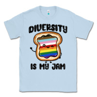 Dusty Blue diversity is my jam Classic Tee - MaliasSmallBusiness
