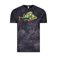 Cloud Black Perch Fish Vintage Tee - LillyAllenDesigns