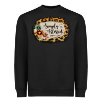Black simply blessed Heavyweight Sweatshirt - Jasminsmagicworld