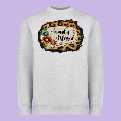 Simply Blessed Heavyweight Sweatshirt Designed By Jasminsmagicworld