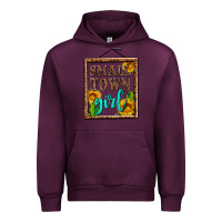 Mauve Wine small town girl olivia Urban Hoodie - OliviaCreatesArt