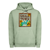 Pigment Oil Green small town girl olivia Urban Hoodie - OliviaCreatesArt