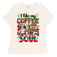 Bone i like my coffee black like my soul Ladies Tee - Zillion Design Studio