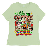 Matcha i like my coffee black like my soul Ladies Tee - Zillion Design Studio