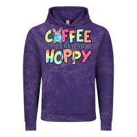 Cloud Purple coffee makes me hoppy easter Vintage Hoodie - Jasminsmagicworld
