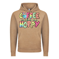 Vintage Coffee coffee makes me hoppy easter Vintage Hoodie - Jasminsmagicworld