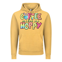 Vintage Mustard coffee makes me hoppy easter Vintage Hoodie - Jasminsmagicworld