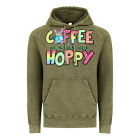 Vintage Olive coffee makes me hoppy easter Vintage Hoodie - Jasminsmagicworld