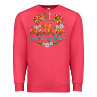Cardinal First My Mother Forever My Friend with Daisies Premium Sweatshirt - texasbilliewilder