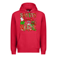 Cardinal santa's favorite nurse Premium Hoodie - texasbilliewilder