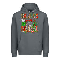 Rock santa's favorite nurse Premium Hoodie - texasbilliewilder