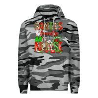 Slate Camo santa's favorite nurse Premium Hoodie - texasbilliewilder