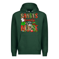 Sports Green santa's favorite nurse Premium Hoodie - texasbilliewilder