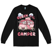 Black queen of the camper Long Sleeve Tee - MaliasSmallBusiness