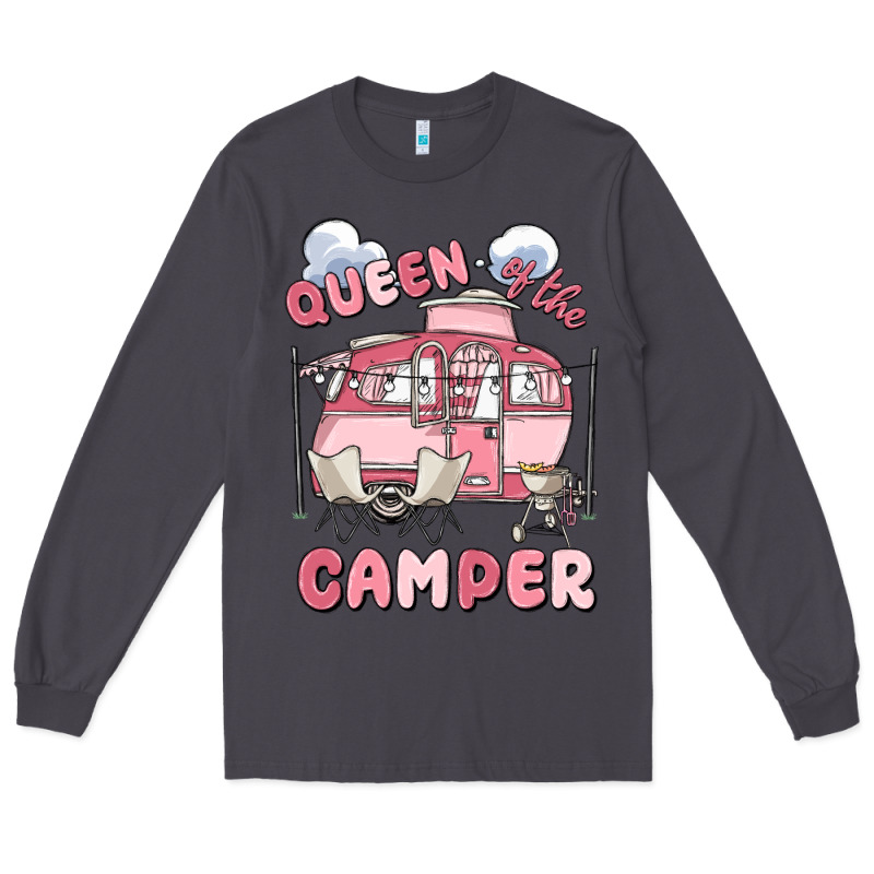 Queen Of The Camper Long Sleeve Tee by MaliasSmallBusiness | Teevron