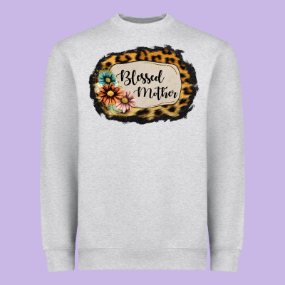 Blessed Mother Heavyweight Sweatshirt Designed By Jasminsmagicworld