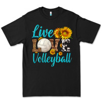 Black live love volleyball Premium Tee - HRA Design Shop