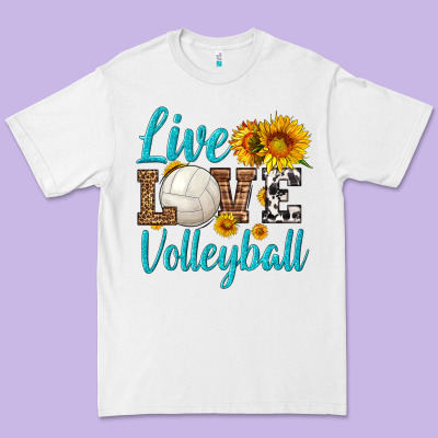 Live Love Volleyball Premium Tee Designed By Hra Design Shop