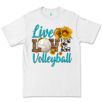 White live love volleyball Premium Tee - HRA Design Shop