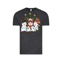 Vintage Black christmas snowman Vintage Tee - AdoDesignShop
