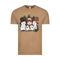 Vintage Coffee christmas snowman Vintage Tee - AdoDesignShop