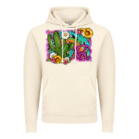 Vintage Artic cactus peace sign flowers and tie dye Vintage Hoodie - Artiststas