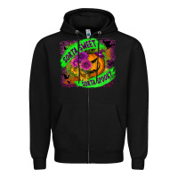 Black sorta sweet spooky Zipper Hoodie - BundleAndBundleShop