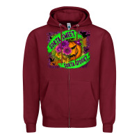 Burgundy sorta sweet spooky Zipper Hoodie - BundleAndBundleShop