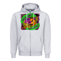 Heather Grey sorta sweet spooky Zipper Hoodie - BundleAndBundleShop