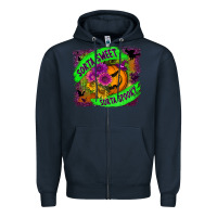 Navy sorta sweet spooky Zipper Hoodie - BundleAndBundleShop