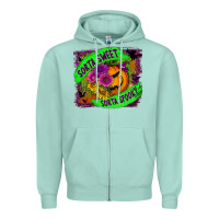 Seafoam sorta sweet spooky Zipper Hoodie - BundleAndBundleShop