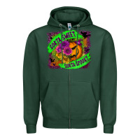 Sports Green sorta sweet spooky Zipper Hoodie - BundleAndBundleShop
