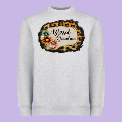 Blessed Grandma Heavyweight Sweatshirt Designed By Jasminsmagicworld