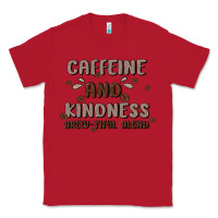 Red caffeine & kindness Classic Tee - MaliasSmallBusiness