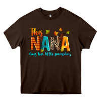 Chocolate Brown this nana loves her little pumpkins Heavy Core Tee - texasbilliewilder
