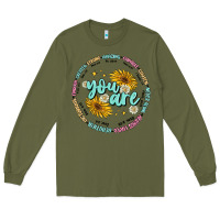 Army Green you are inspiration Long Sleeve Tee - MaliasSmallBusiness