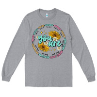 Heather Grey you are inspiration Long Sleeve Tee - MaliasSmallBusiness