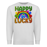 Dove Grey Happy go lucky LGBTQ+ Premium Sweatshirt - NancyCooperArtShop