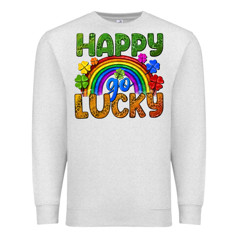Happy Go Lucky Lgbtq+ Premium Sweatshirt by NancyCooperArtShop | Teevron
