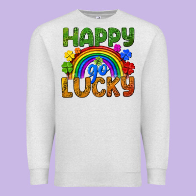 Happy Go Lucky Lgbtq+ Premium Sweatshirt Designed By Nancycooperartshop