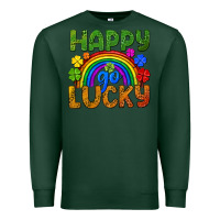 Sports Green Happy go lucky LGBTQ+ Premium Sweatshirt - NancyCooperArtShop