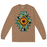 Toasted Coconut aztec leopard sunflower Long Sleeve Tee - JahusDesignShop