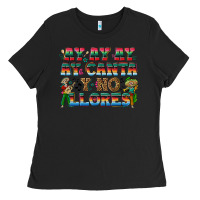 Black Ay Ay Ay Ay Canta y No Llores Ladies Tee - texasbilliewilder