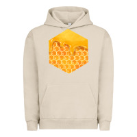 Pigment French Oak honeycomb fa element Urban Hoodie - FaDigitalArtStudio