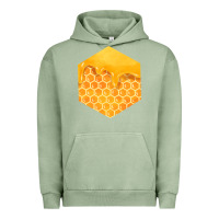 Pigment Oil Green honeycomb fa element Urban Hoodie - FaDigitalArtStudio
