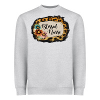 Heather Grey blessed nurse Heavyweight Sweatshirt - Jasminsmagicworld