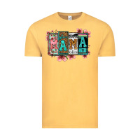 Vintage Mustard license letters floral mama Vintage Tee - Jasminsmagicworld