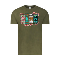 Vintage Olive license letters floral mama Vintage Tee - Jasminsmagicworld