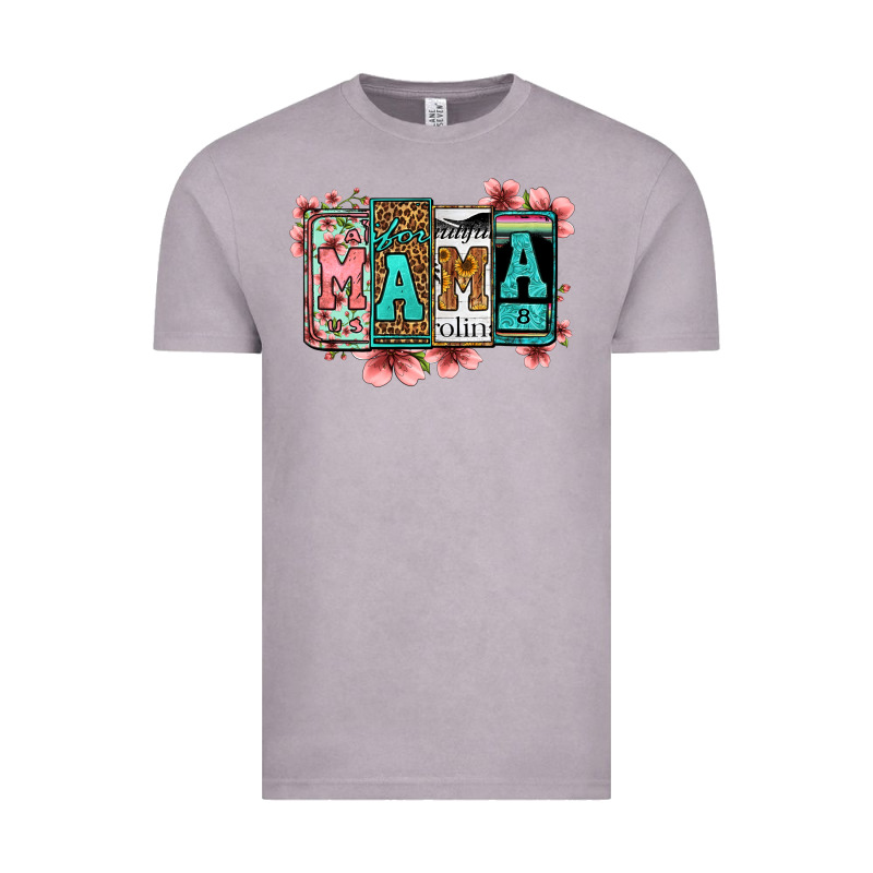 License Letters Floral Mama Vintage Tee by Jasminsmagicworld | Teevron